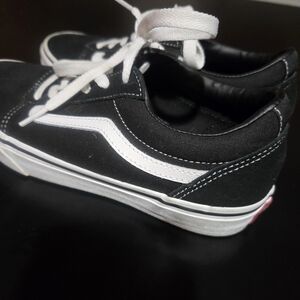 Vans Black and White Sneakers Size 6Y Unisex